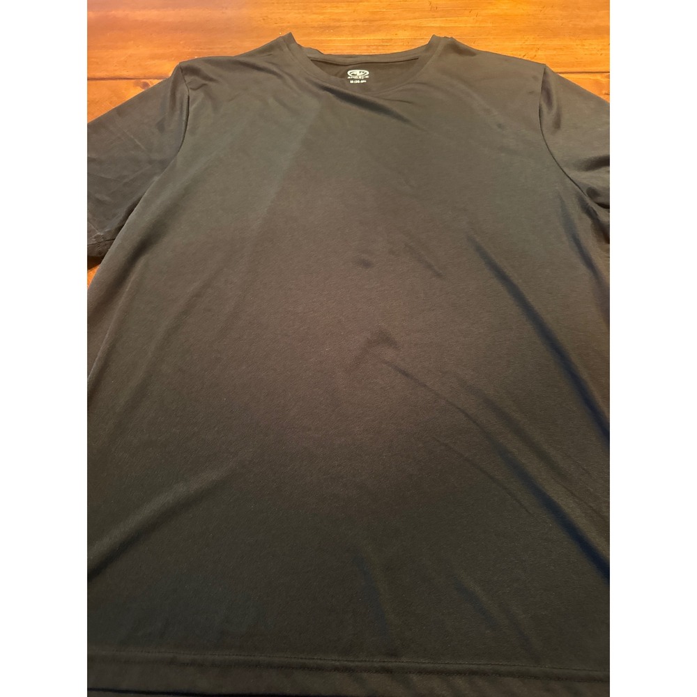 Athletic Works Performance Tee Mens M Black Excellent DriWorks Active Shirt
